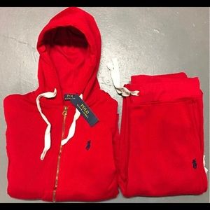 Red Ralph Lauren hoodie
